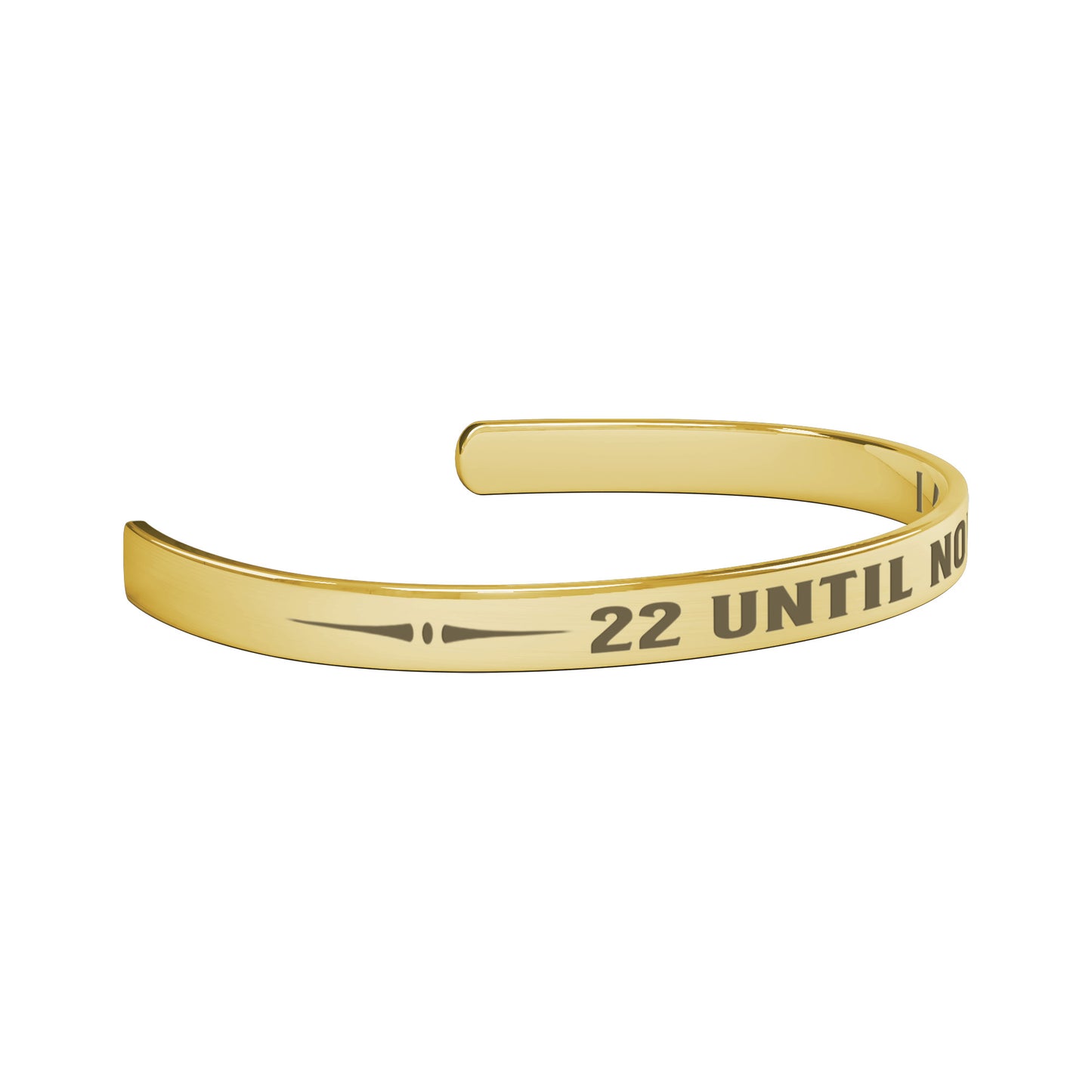 22 Until None Metal Cuff Bracelet