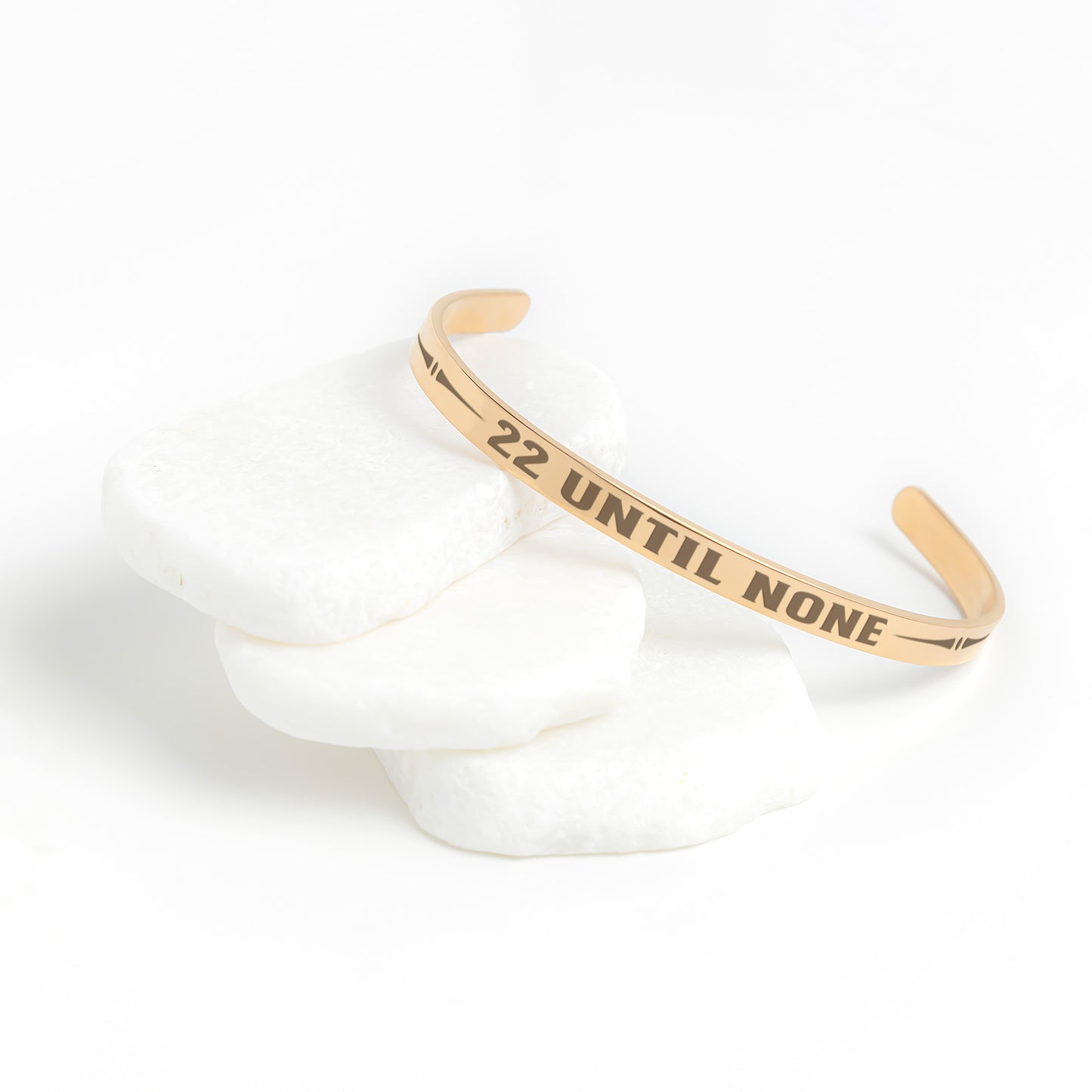 22 Until None Metal Cuff Bracelet
