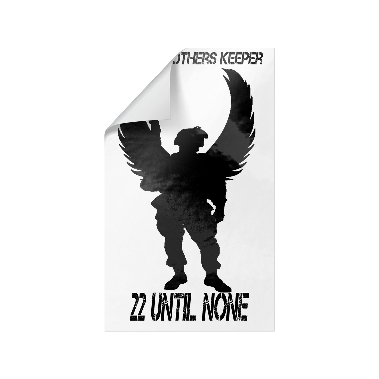 Rectangle Vinyl Decal Black Logo