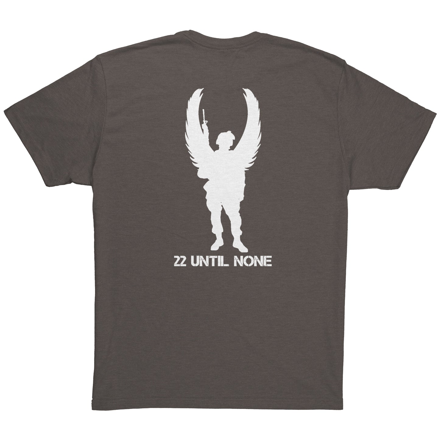 22 Until None Original Logo - White - Next Level Mens Triblend Shirt
