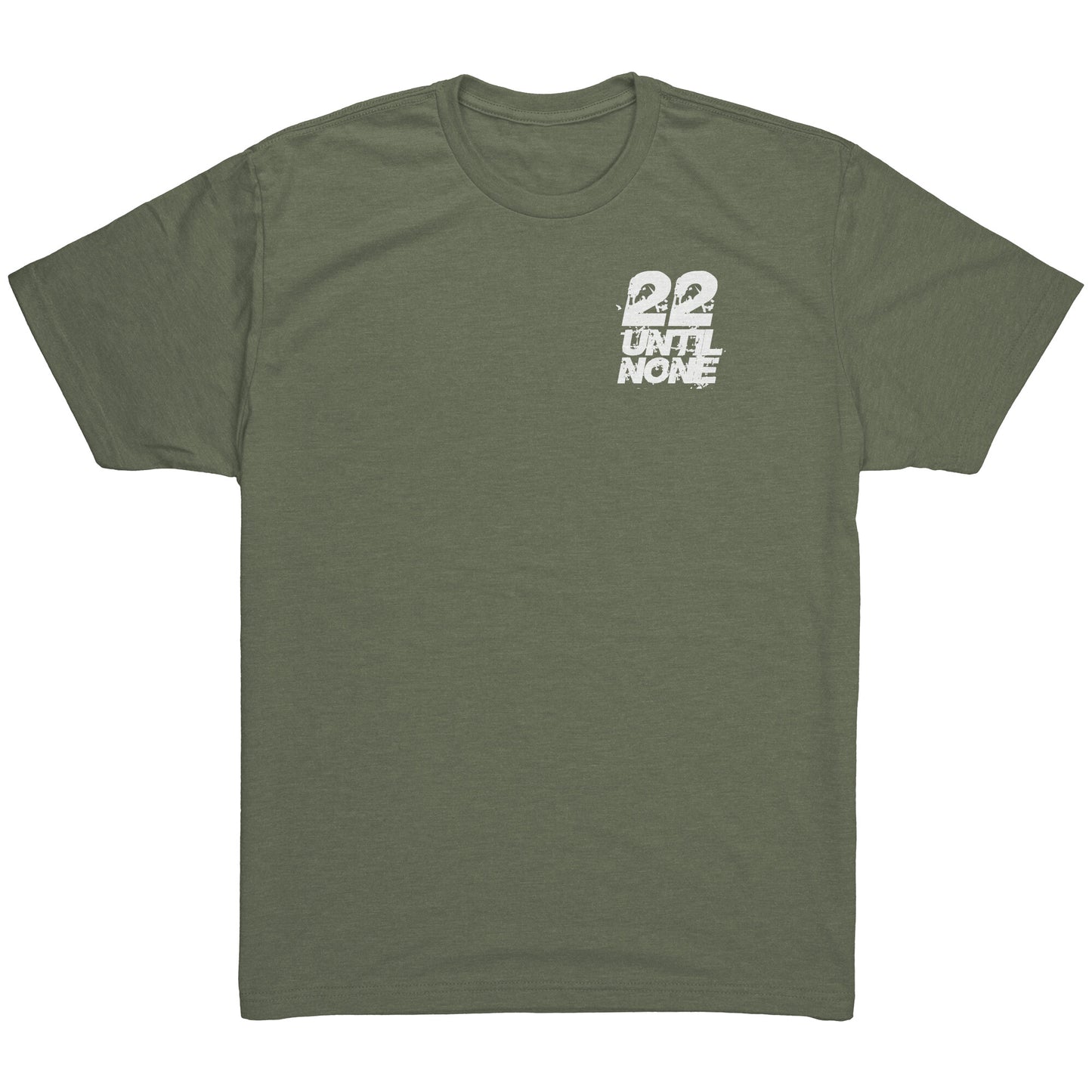 22 Until None Original Logo - White - Next Level Mens Triblend Shirt