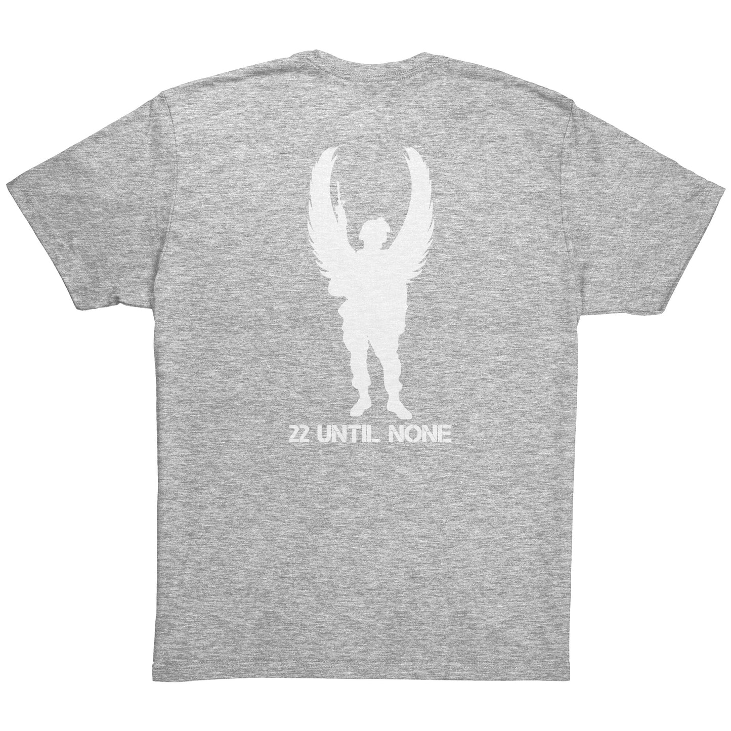 22 Until None Original Logo - White - Next Level Mens Triblend Shirt