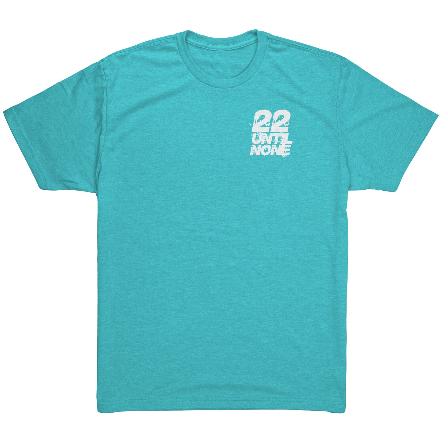 22 Until None Original Logo - White - Next Level Mens Triblend Shirt