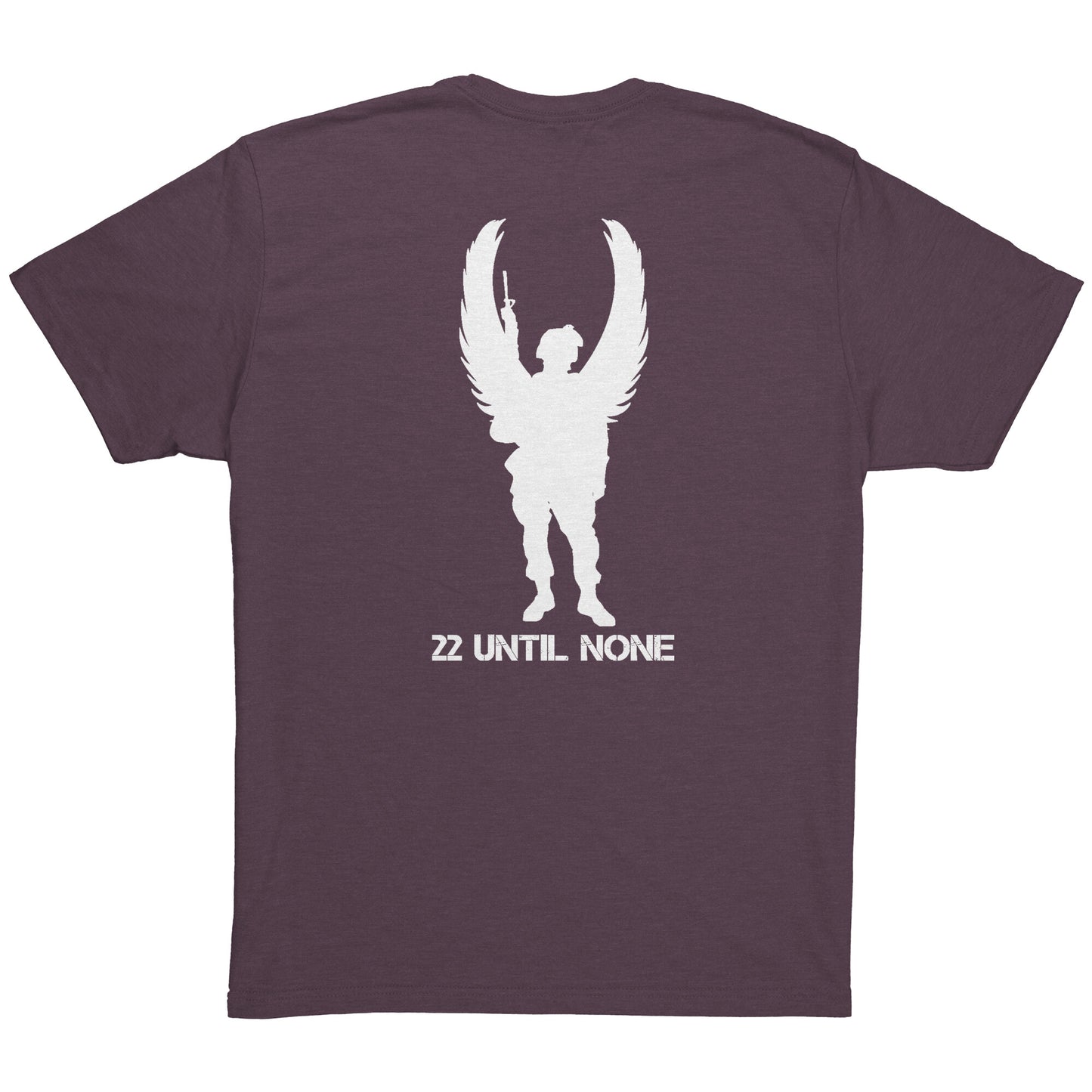 22 Until None Original Logo - White - Next Level Mens Triblend Shirt