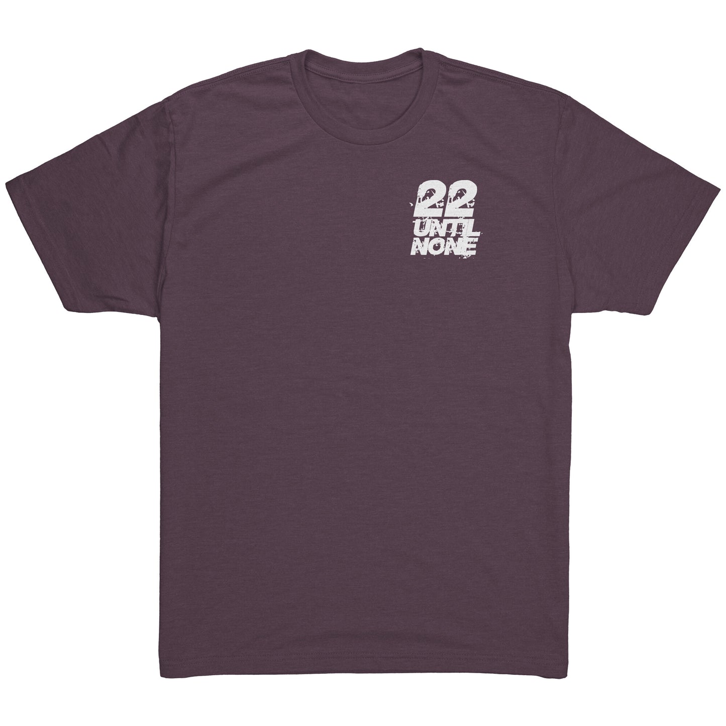22 Until None Original Logo - White - Next Level Mens Triblend Shirt