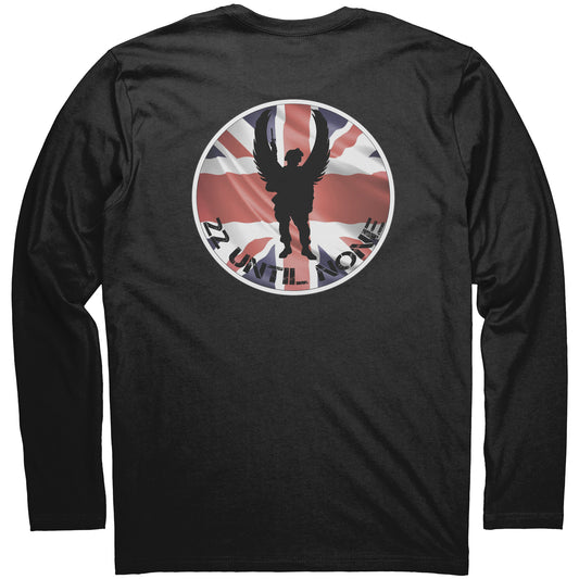 Next Level Long Sleeve - Flag Logo - UK