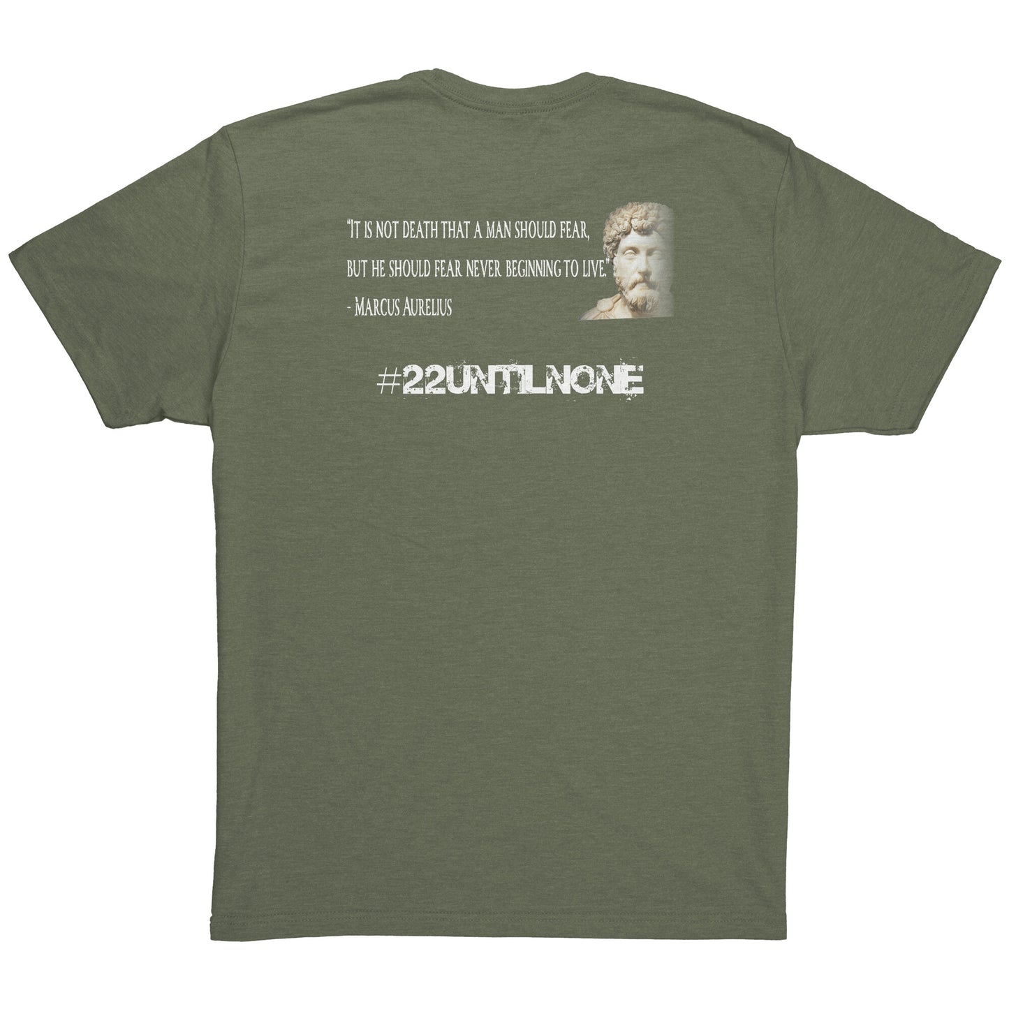 Next Level Mens Triblend Shirt - Stoics - Marcus Aurelius - Fear Not Death