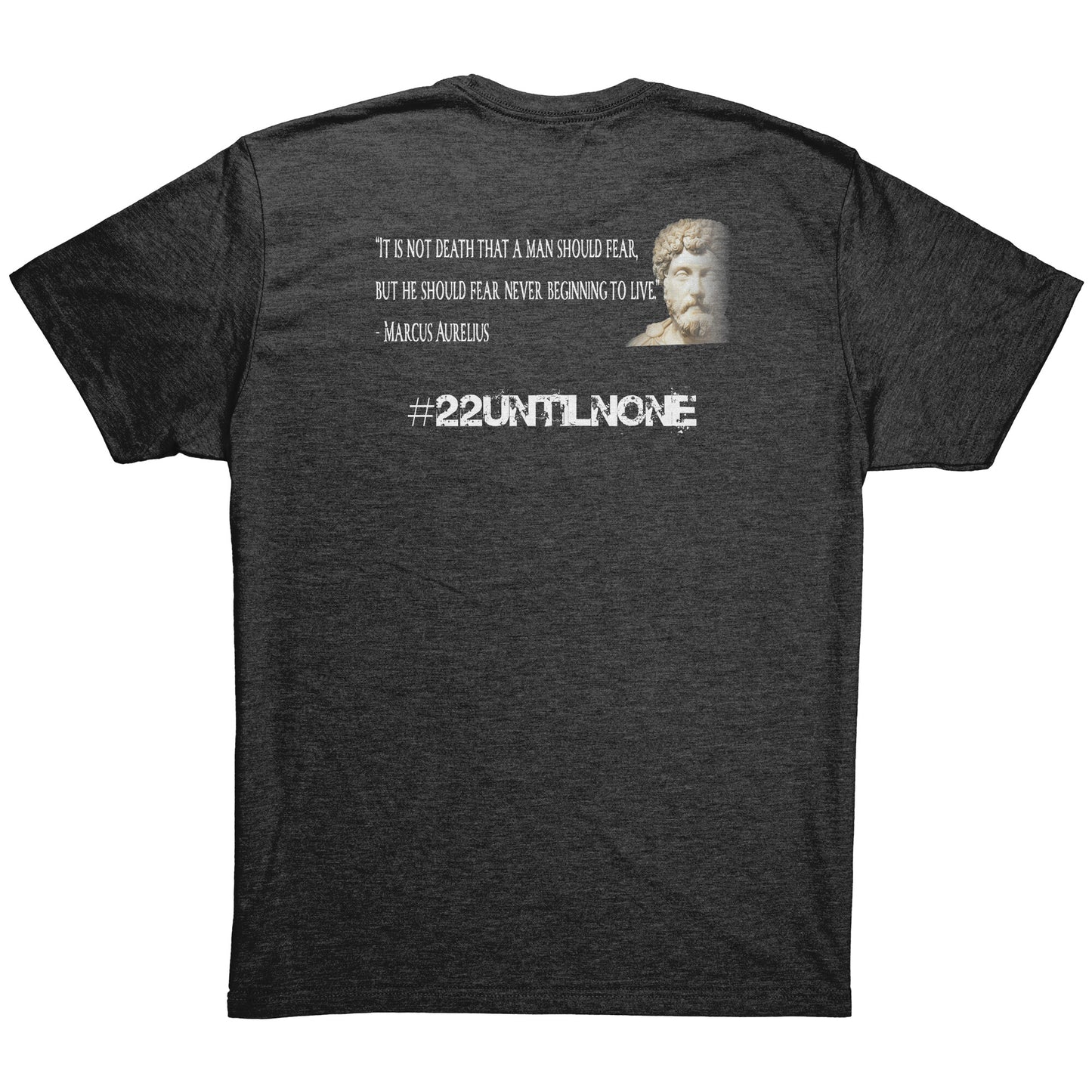 Next Level Mens Triblend Shirt - Stoics - Marcus Aurelius - Fear Not Death