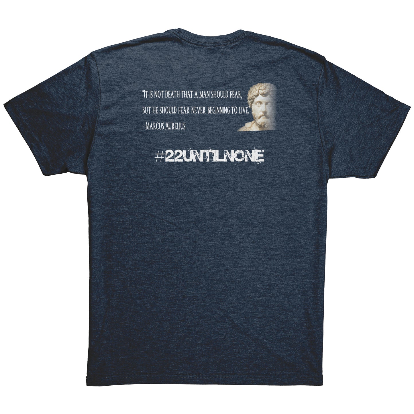 Next Level Mens Triblend Shirt - Stoics - Marcus Aurelius - Fear Not Death