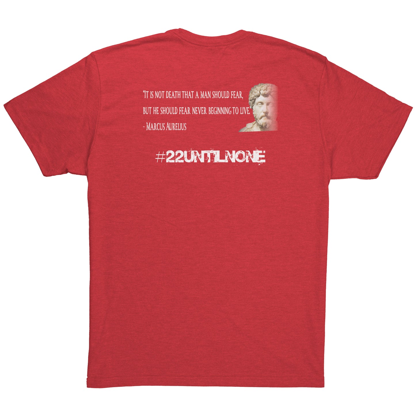 Next Level Mens Triblend Shirt - Stoics - Marcus Aurelius - Fear Not Death
