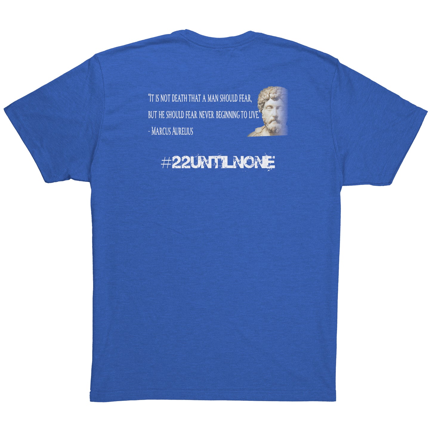Next Level Mens Triblend Shirt - Stoics - Marcus Aurelius - Fear Not Death