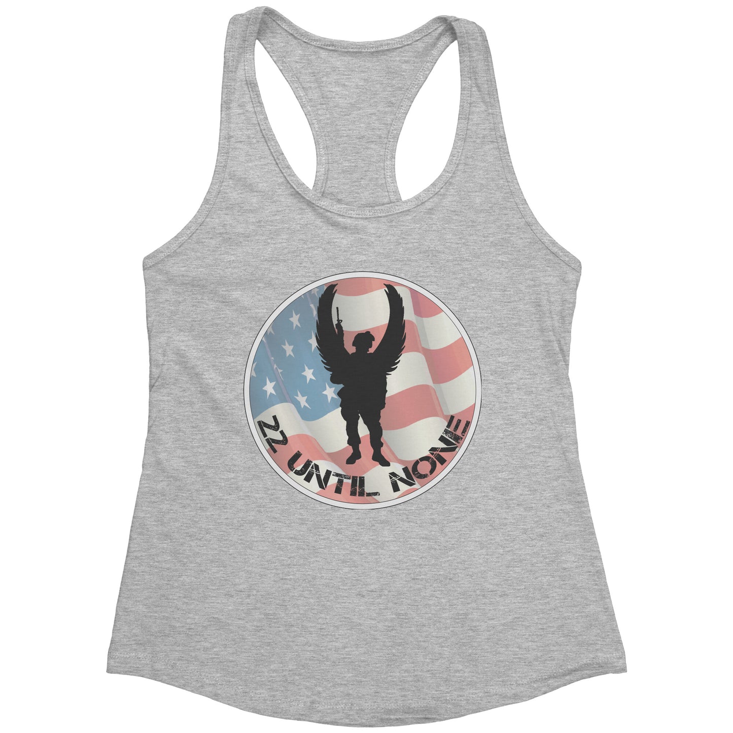 Next Level Womens Racerback Tank - Flag Logo
