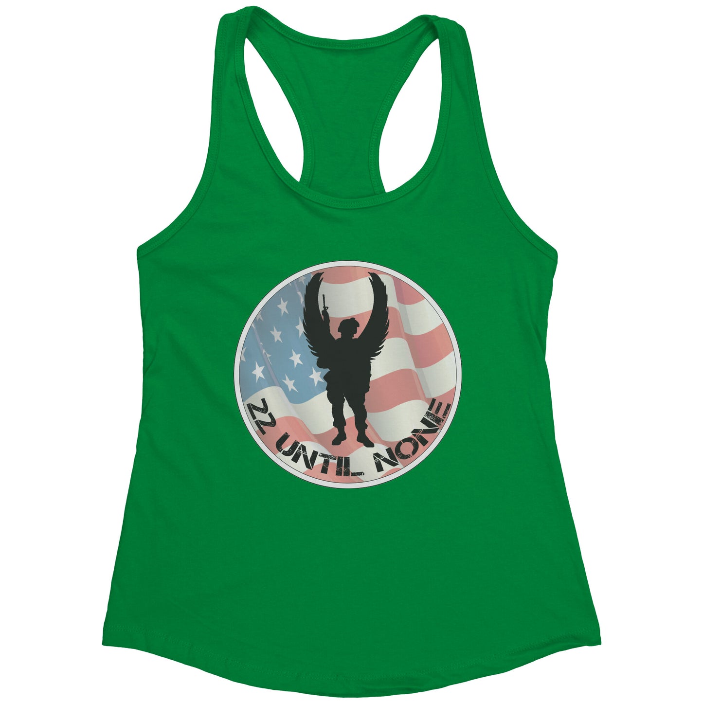 Next Level Womens Racerback Tank - Flag Logo