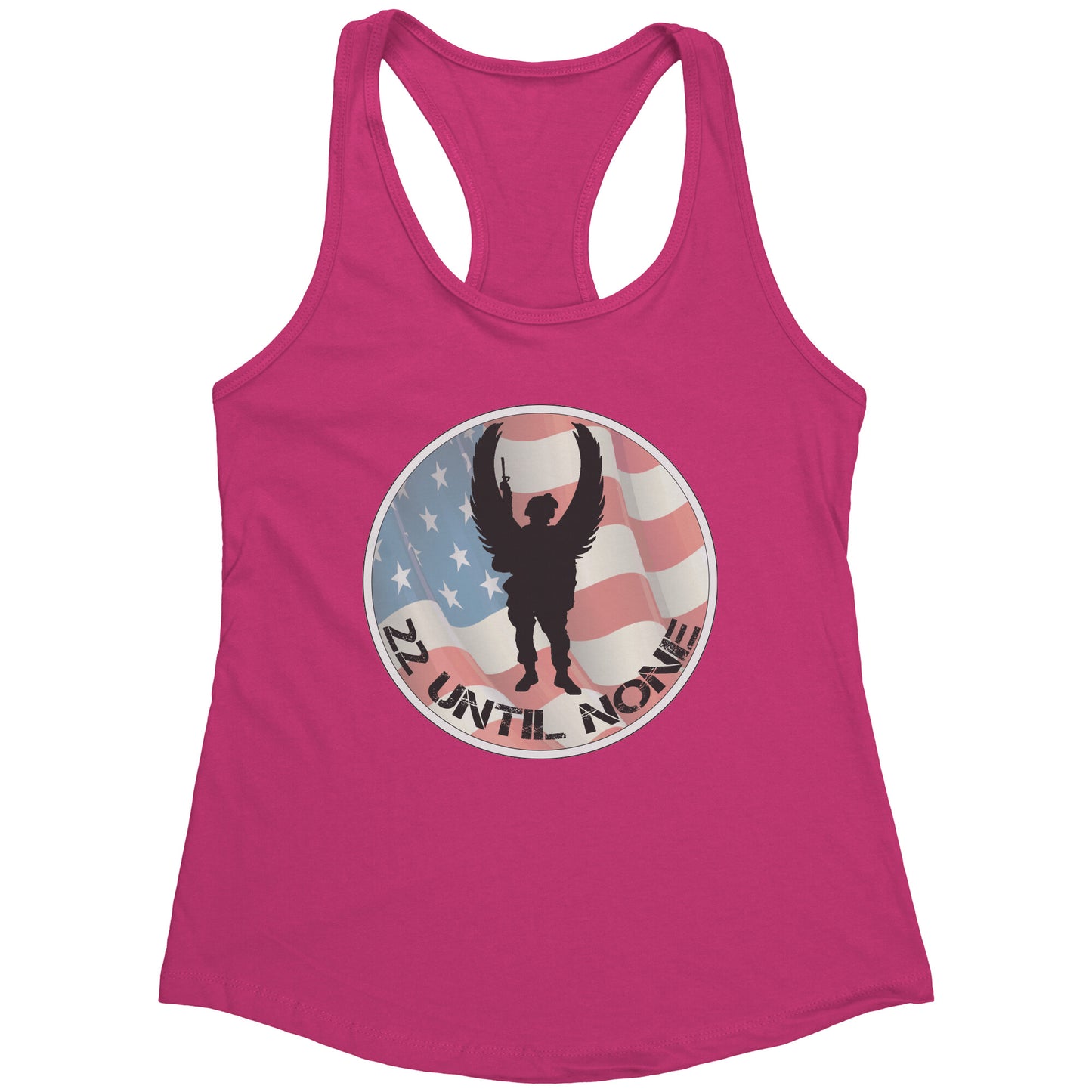 Next Level Womens Racerback Tank - Flag Logo