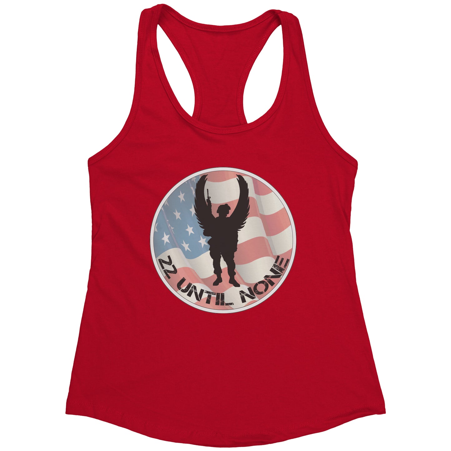 Next Level Womens Racerback Tank - Flag Logo