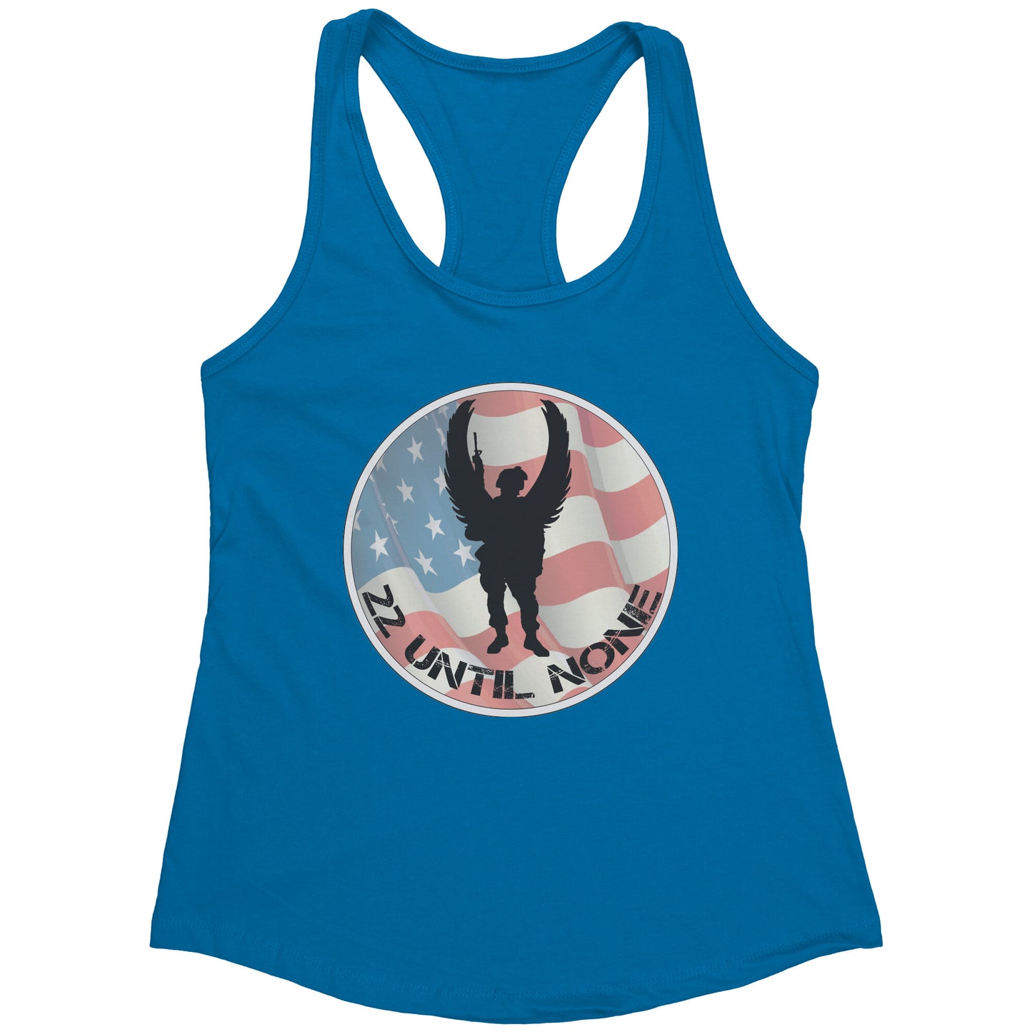 Next Level Womens Racerback Tank - Flag Logo