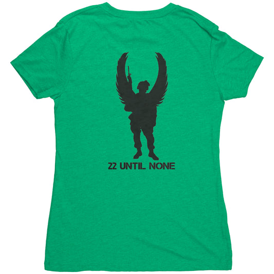 Next Level Womens Triblend Shirt - Black Logo