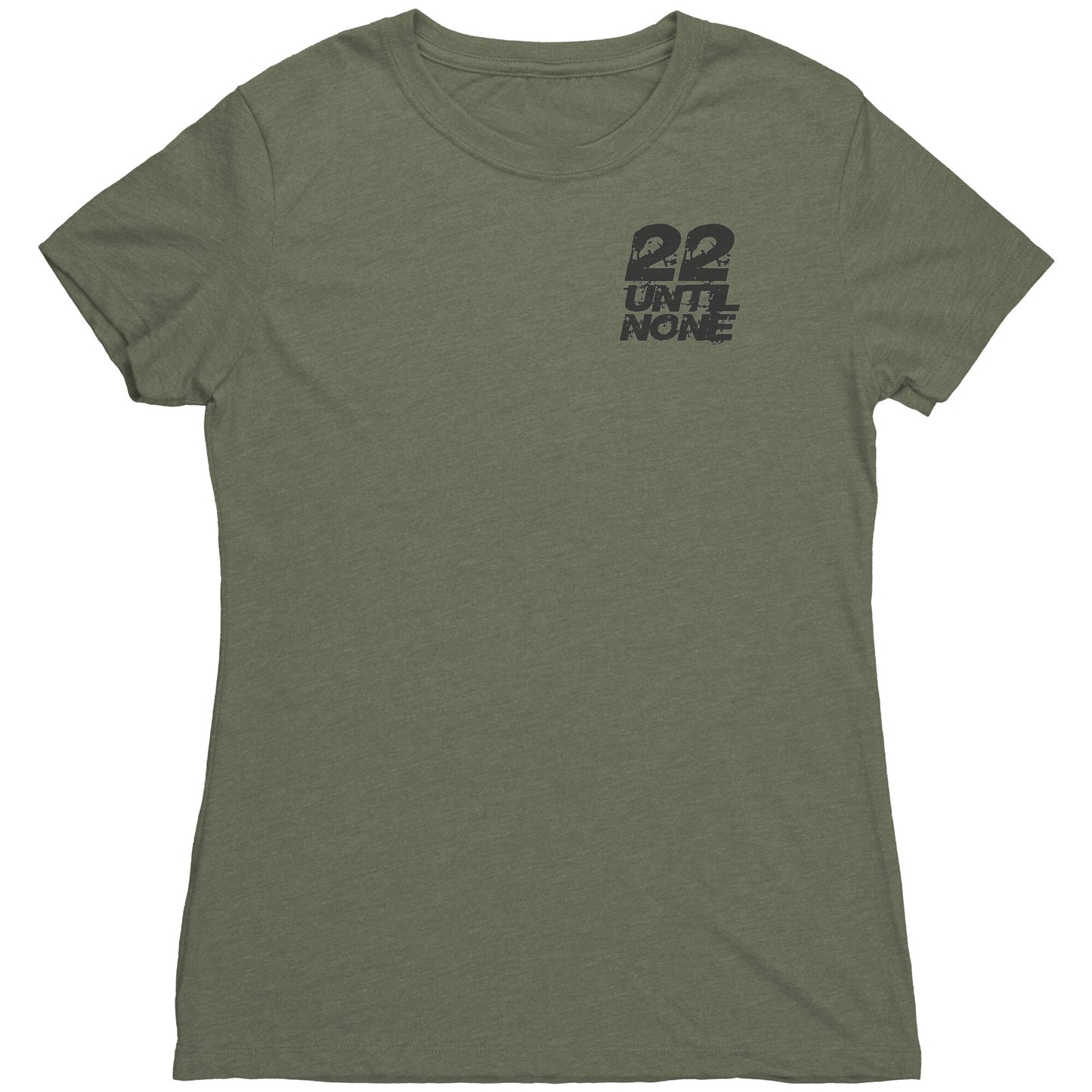 Next Level Womens Triblend Shirt - Black Logo