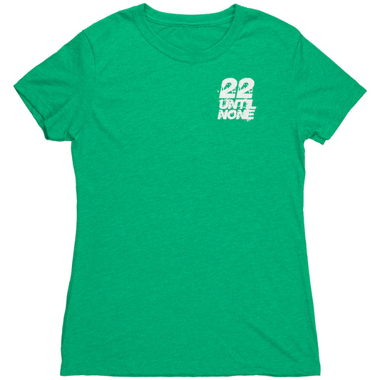 Next Level Womens Triblend Shirt - White Logo
