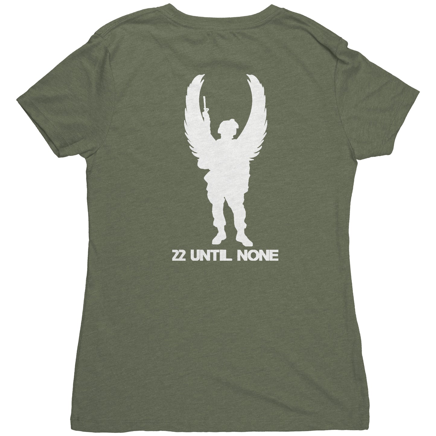 Next Level Womens Triblend Shirt - White Logo
