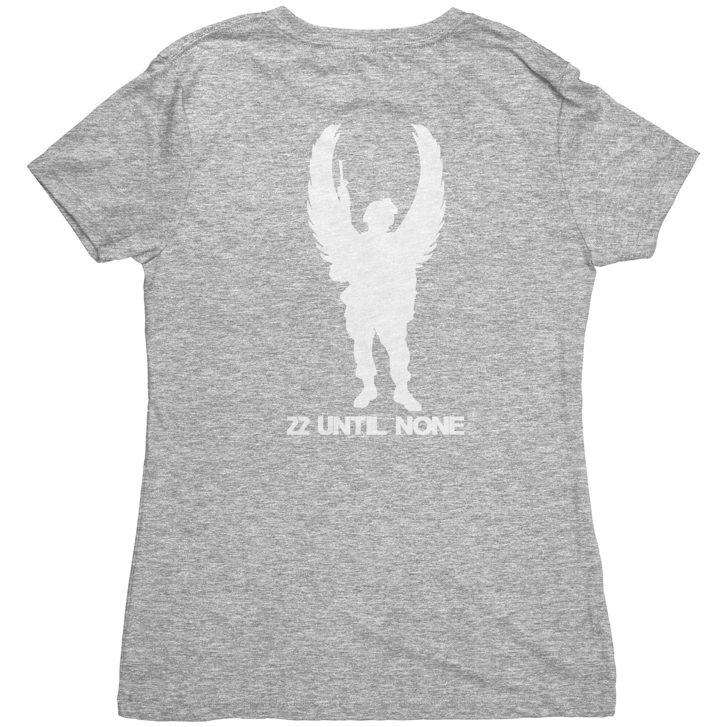 Next Level Womens Triblend Shirt - White Logo