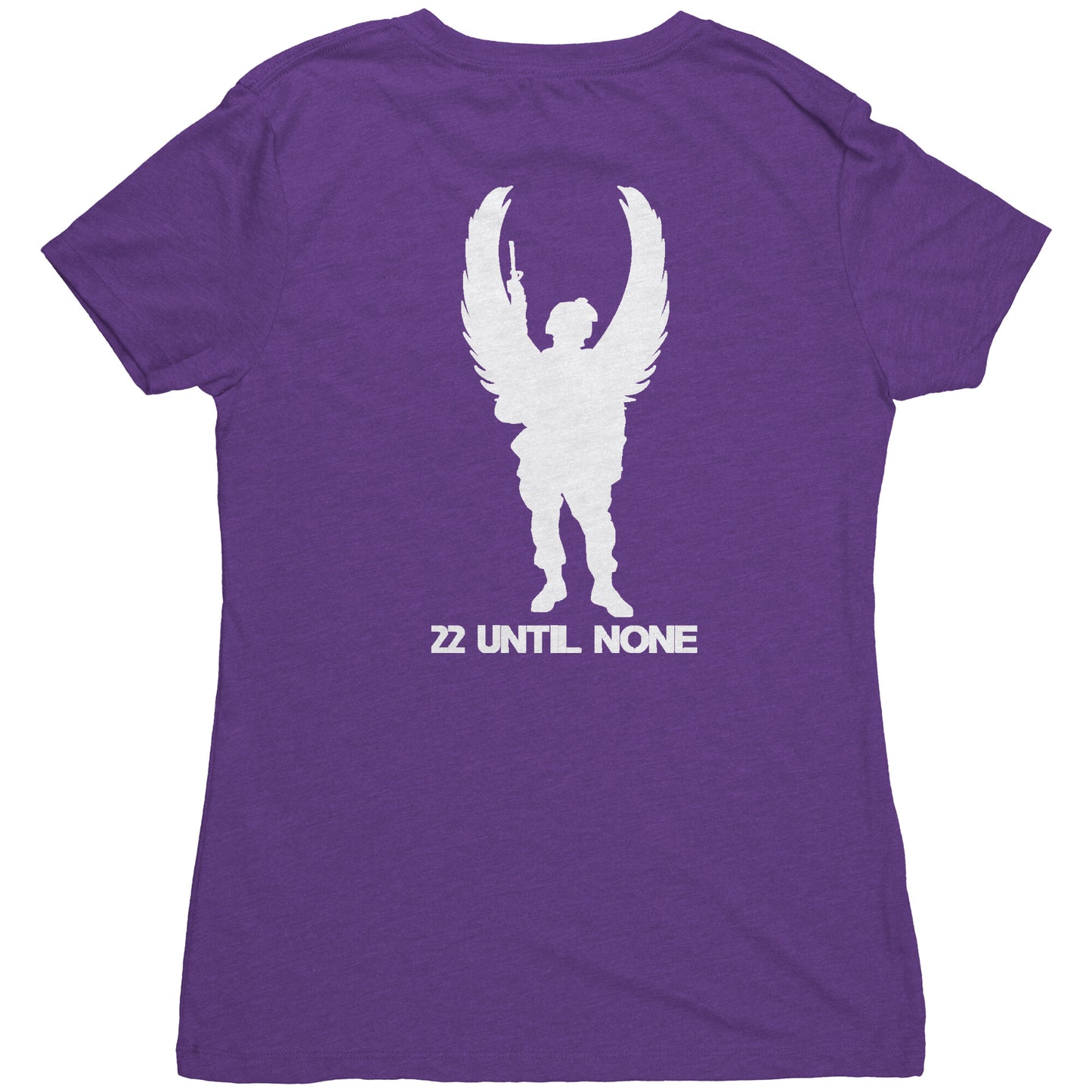 Next Level Womens Triblend Shirt - White Logo