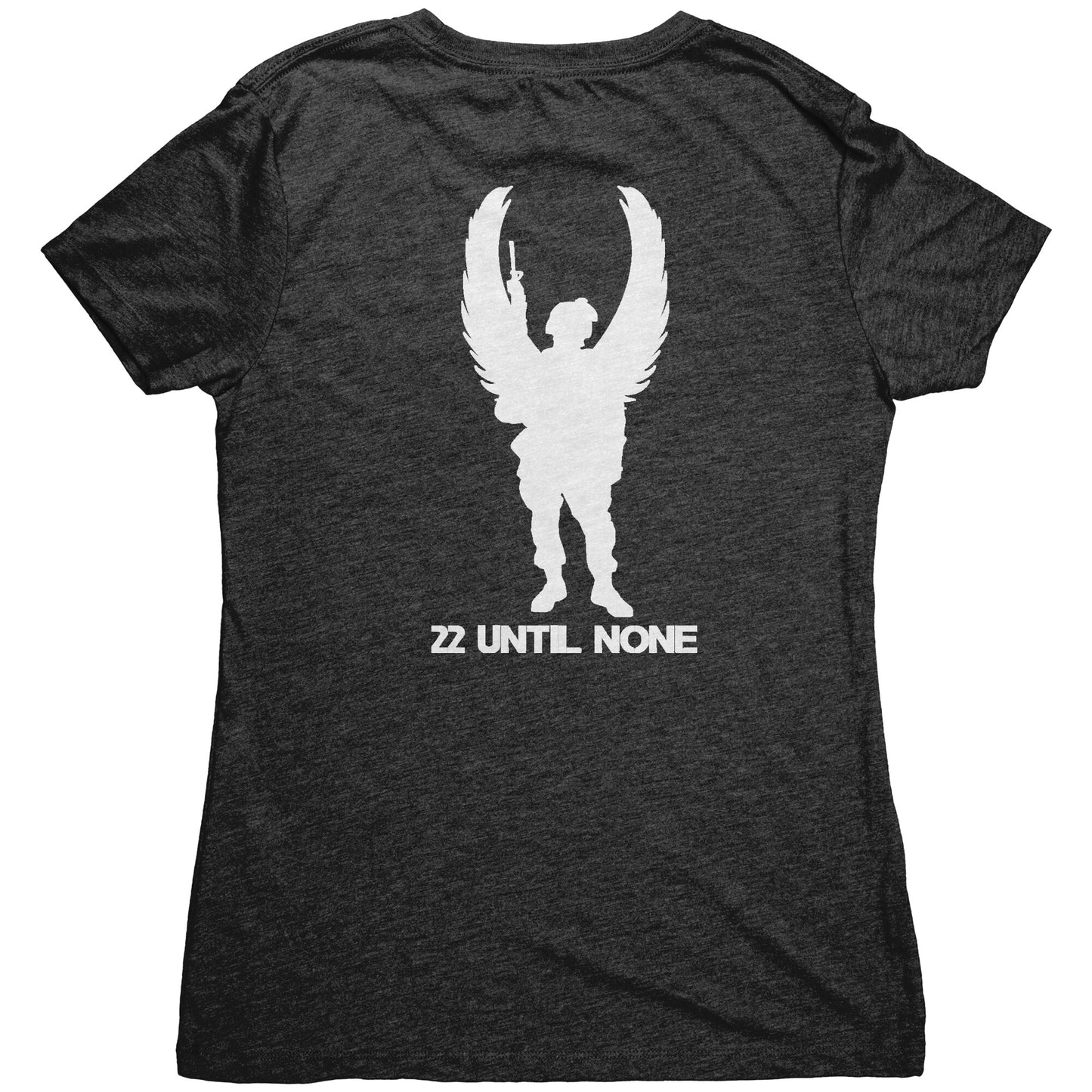 Next Level Womens Triblend Shirt - White Logo