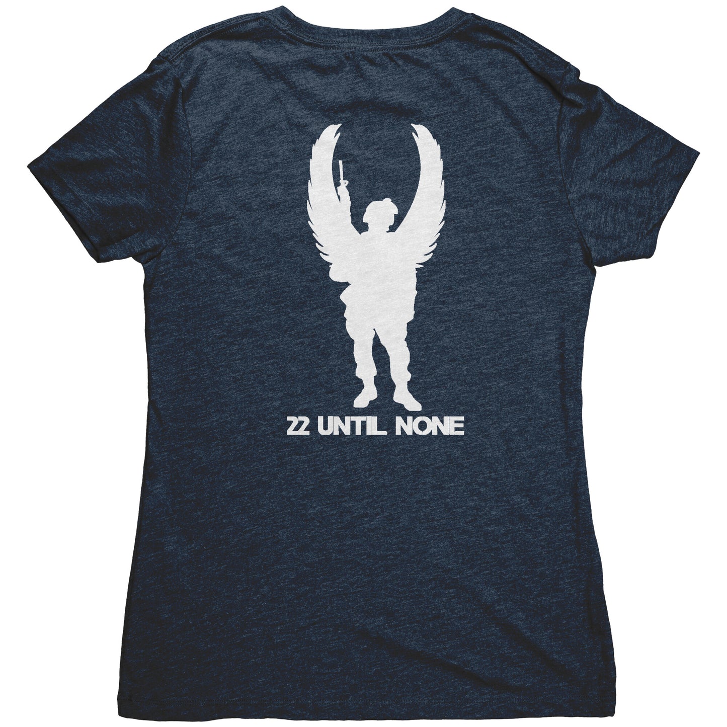 Next Level Womens Triblend Shirt - White Logo