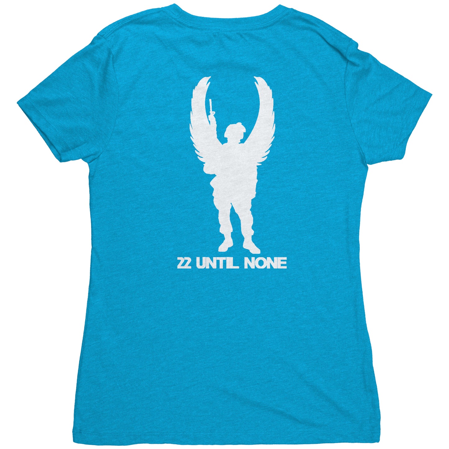 Next Level Womens Triblend Shirt - White Logo