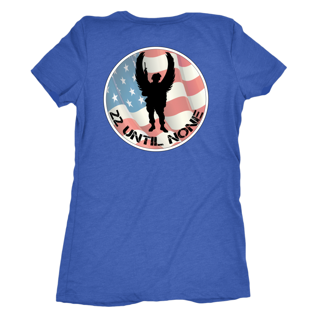 Flag Logo - Womens Triblend Tshirt