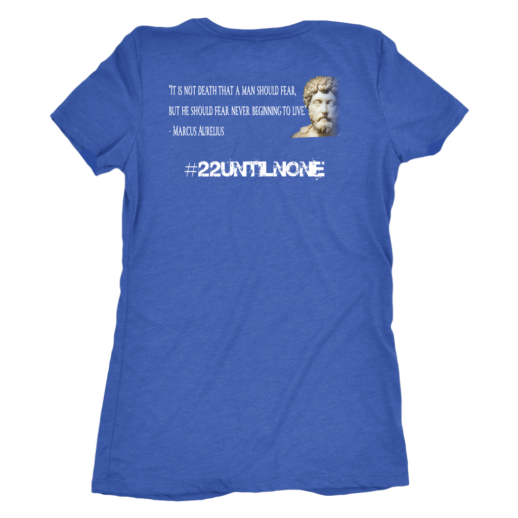 Women's Triblend - Marcus Aurelius - Fear Not Death