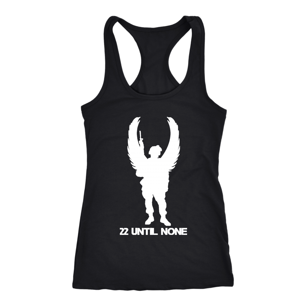 Women's Racer Back Tank - White Logo