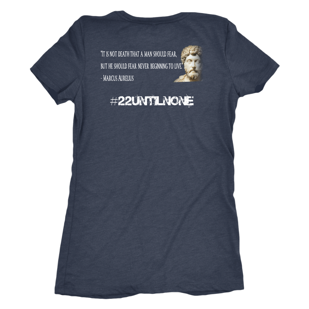 Women's Triblend - Marcus Aurelius - Fear Not Death