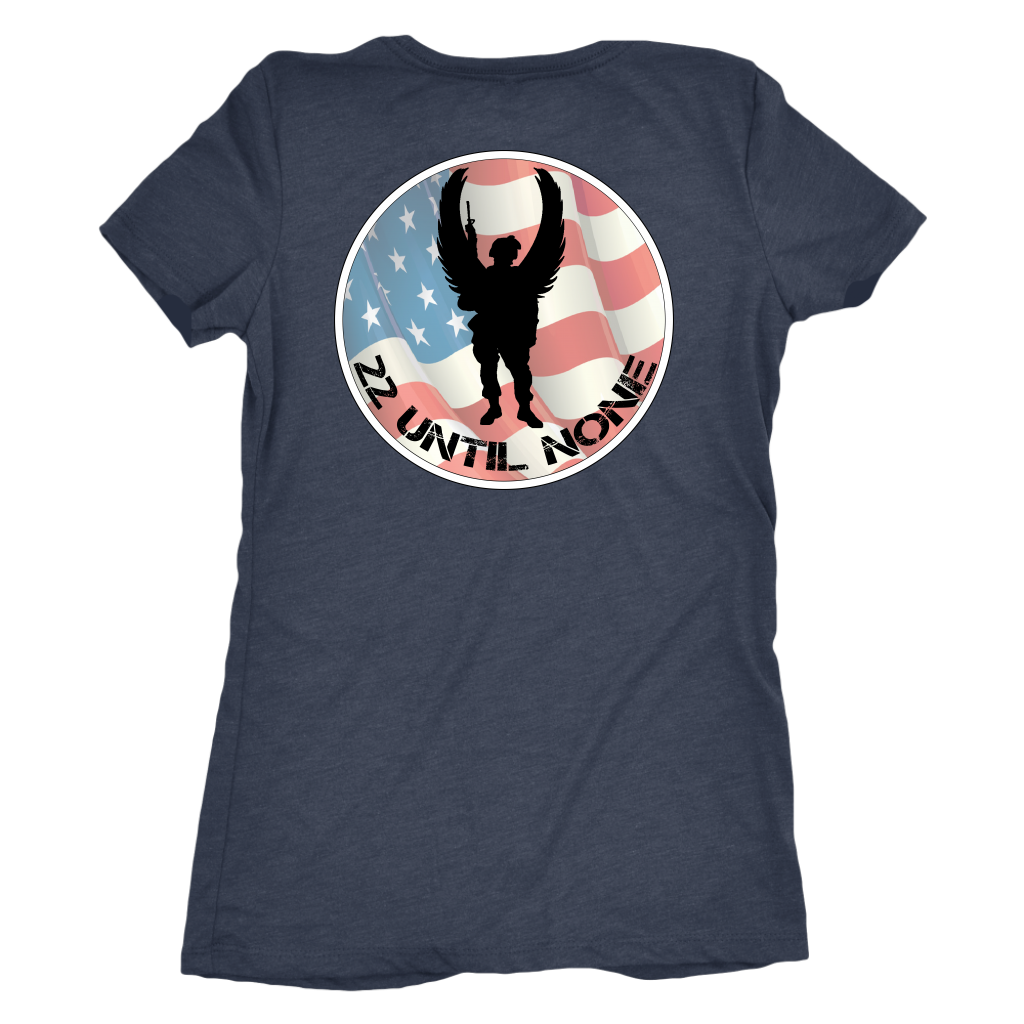 Flag Logo - Womens Triblend Tshirt