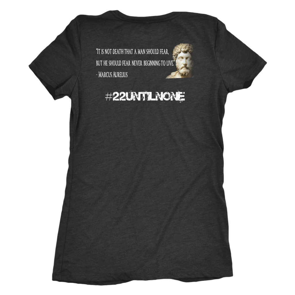 Women's Triblend - Marcus Aurelius - Fear Not Death