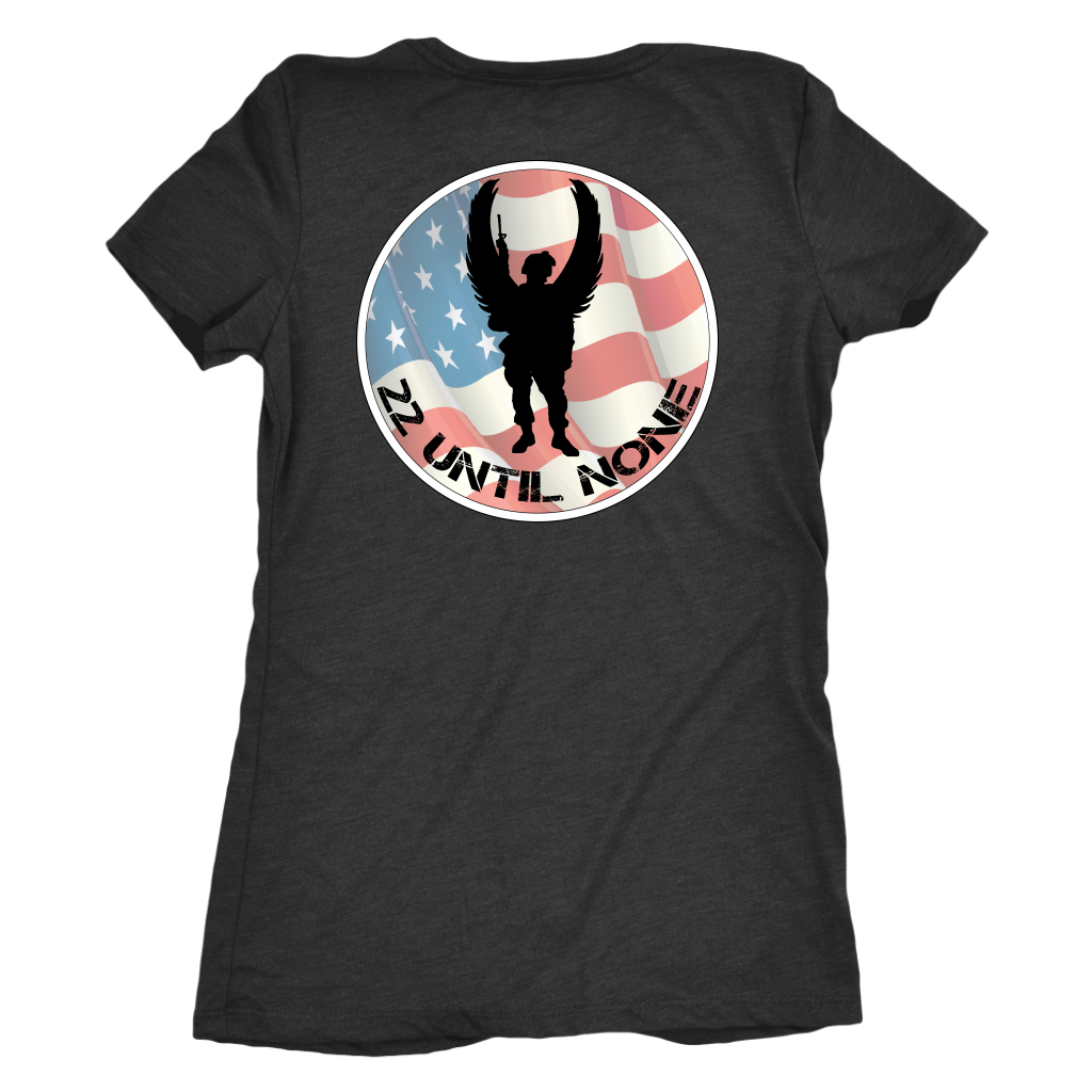 Flag Logo - Womens Triblend Tshirt