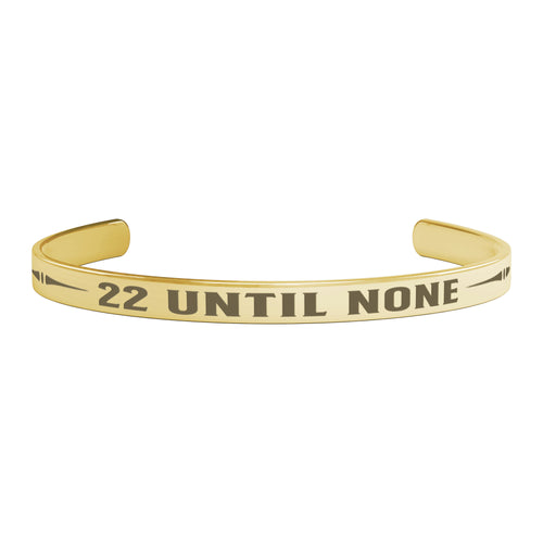 22 Until None Metal Cuff Bracelet