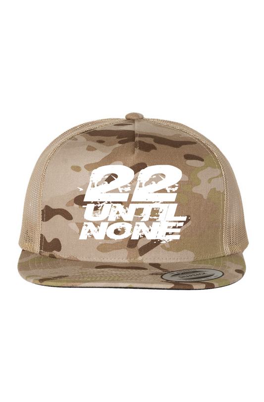 22 Until None Multicam Arid/ Tan Trucker Cap