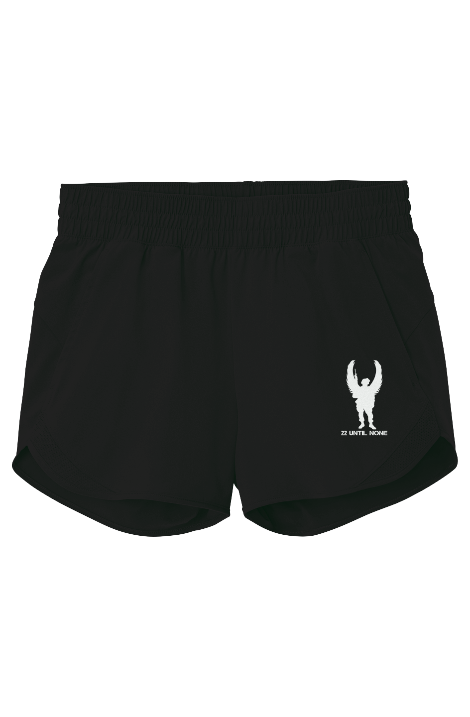 Womens White Logo Repeat Swift Short