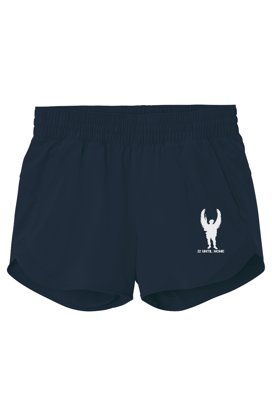 Womens White Logo Repeat Swift Short