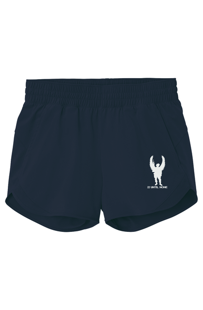 Womens White Logo Repeat Swift Short