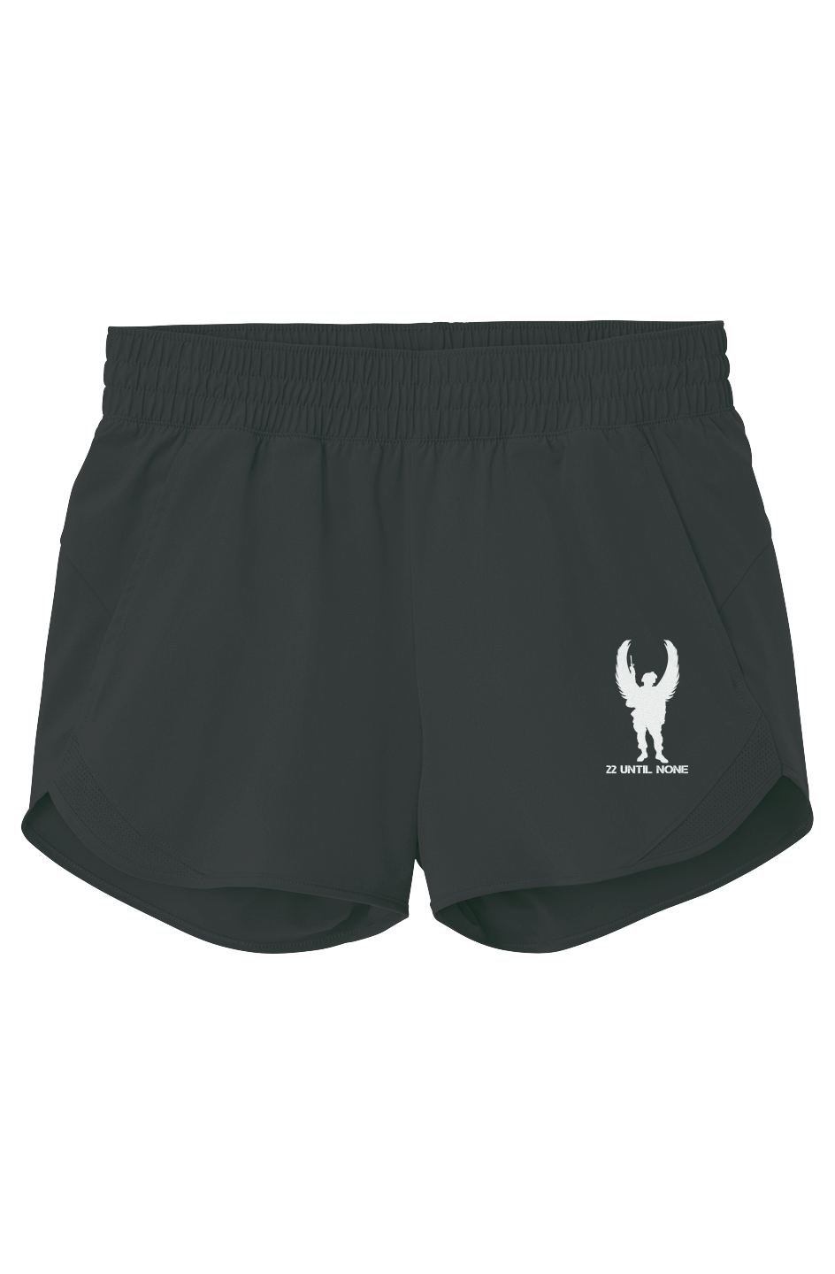 Womens White Logo Repeat Swift Short