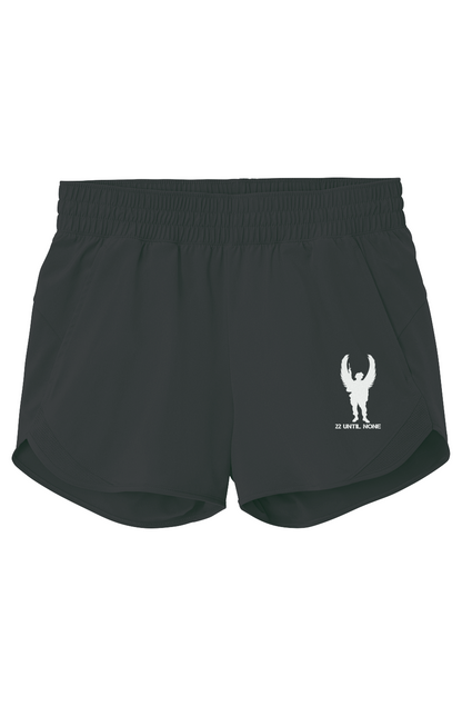 Womens White Logo Repeat Swift Short