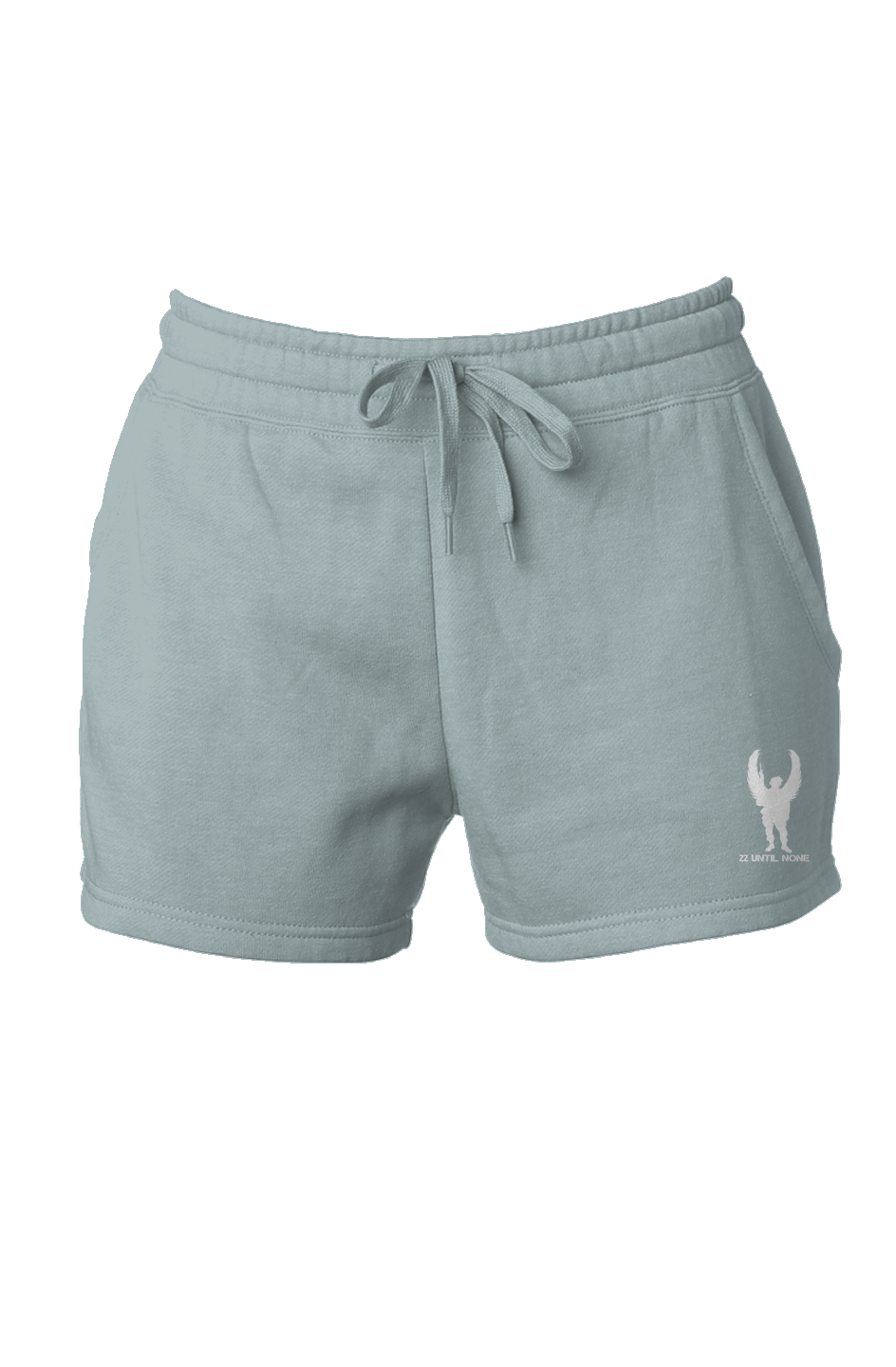 Womens White Logo Cali Wave Wash Short