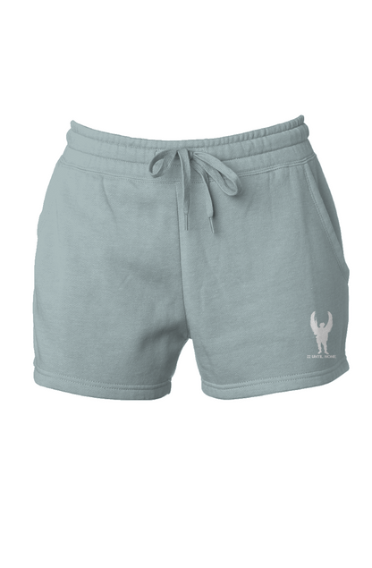 Womens White Logo Cali Wave Wash Short