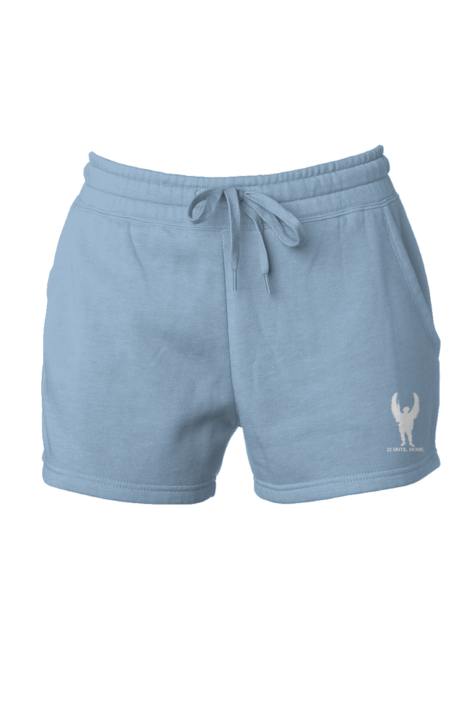Womens White Logo Cali Wave Wash Short