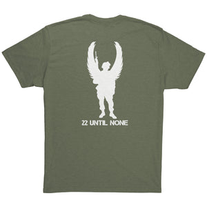 22 Until None Original Logo - White - Next Level Mens Triblend Shirt