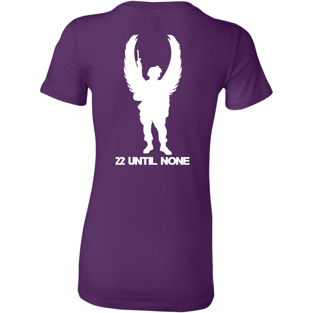 22 Until None Original Logo - White - Women's Long Length Slim Fit