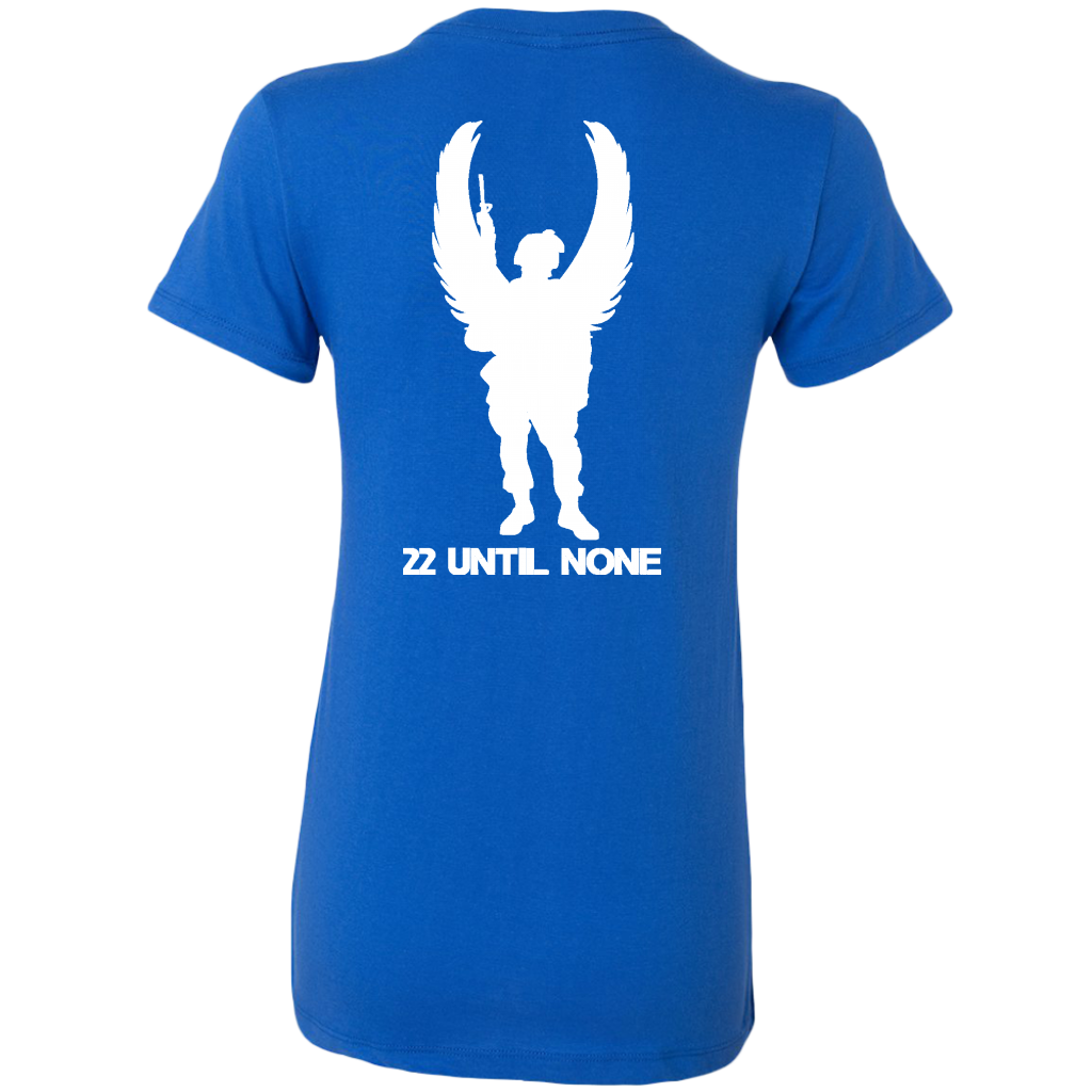 22 Until None Original Logo - White - Women's Long Length Slim Fit