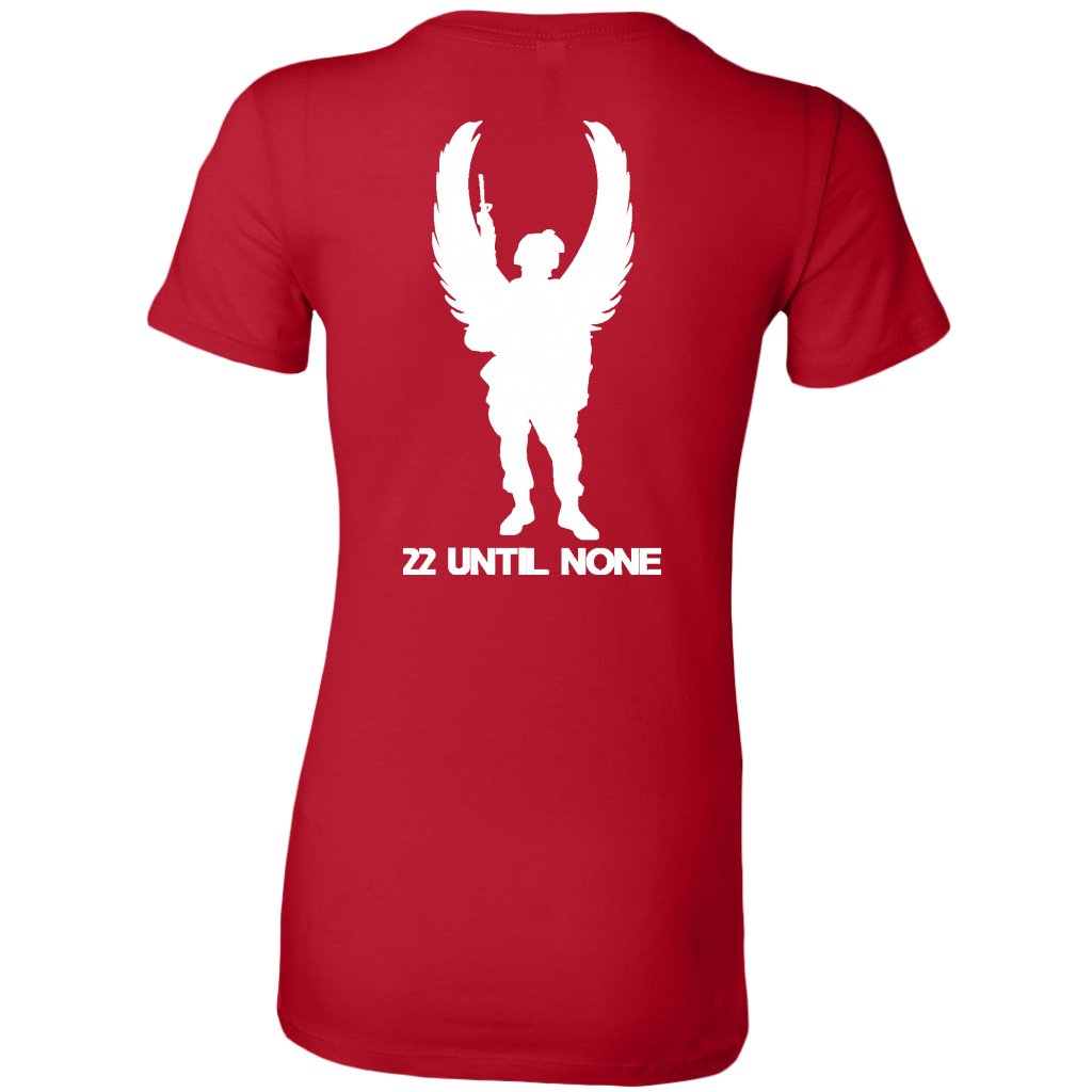 22 Until None Original Logo - White - Women's Long Length Slim Fit